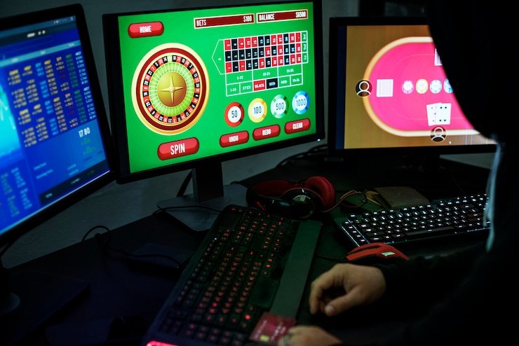 Ilustrasi perlindungan dan kebijakan privasi data digital di platform hiburan online